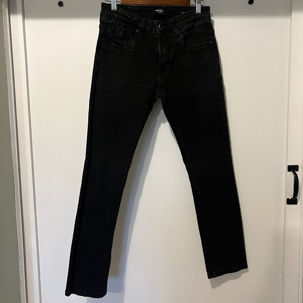 Black Kenneth Cole 30 x 30 Slim Fit Jeans